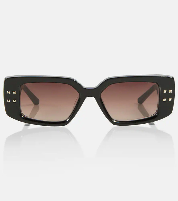  Valentino Valentino V-cinque Rectangular Sunglasses 