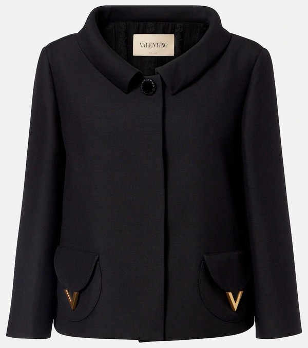  Valentino Valentino Vgold Crepe Couture Jacket 