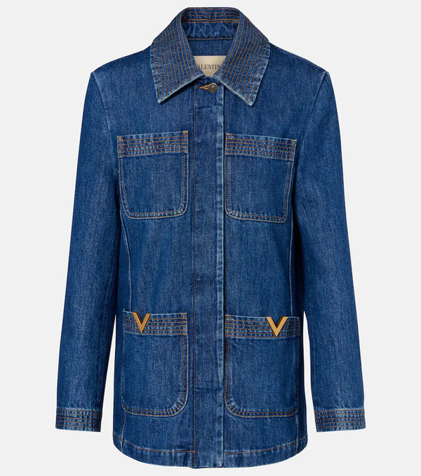  Valentino Valentino Vgold Denim Field Jacket 