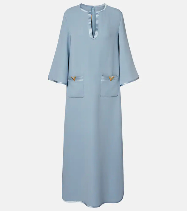  Valentino Valentino Vgold Silk Maxi Dress 