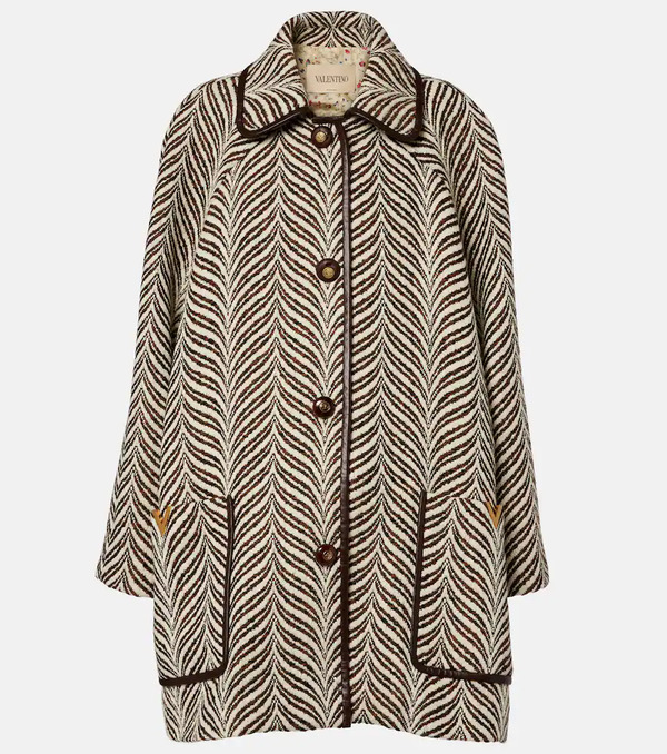  Valentino Valentino Vgold Wool And Cashmere Coat 