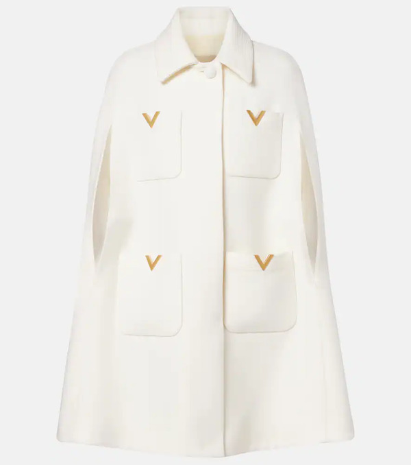  Valentino Valentino Vgold Wool Cape 