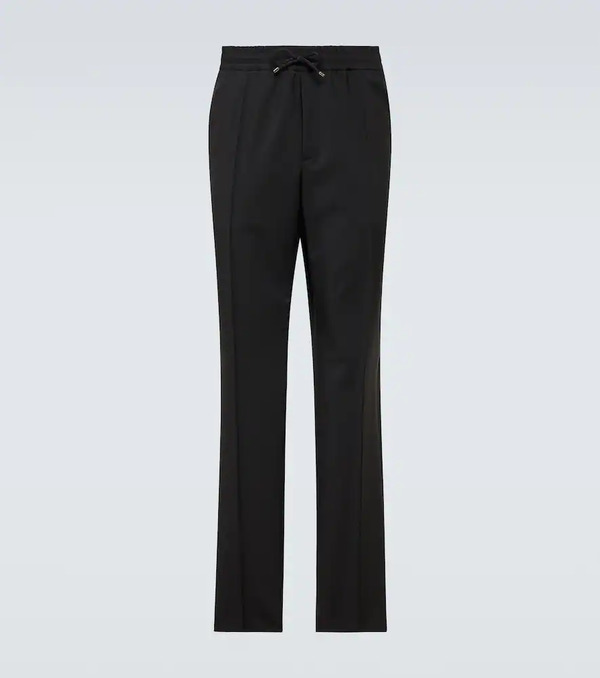  Valentino Valentino Wool And Mohair Slim Pants 