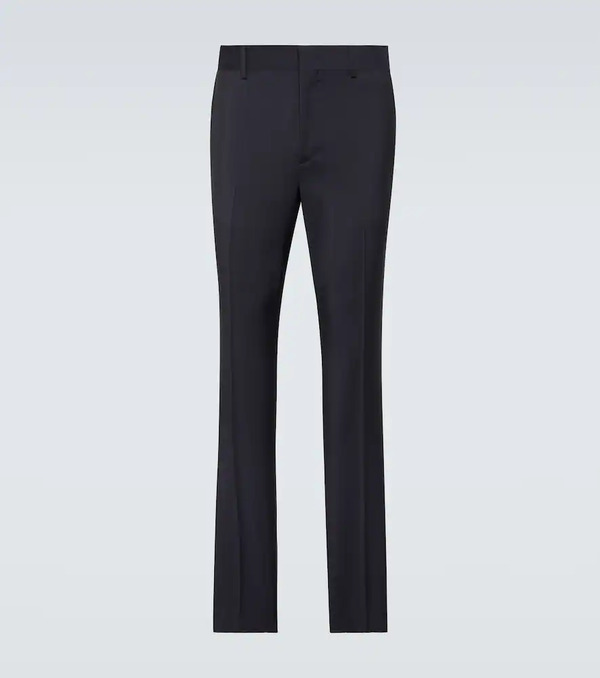  Valentino Valentino Wool And Mohair Straight Pants 