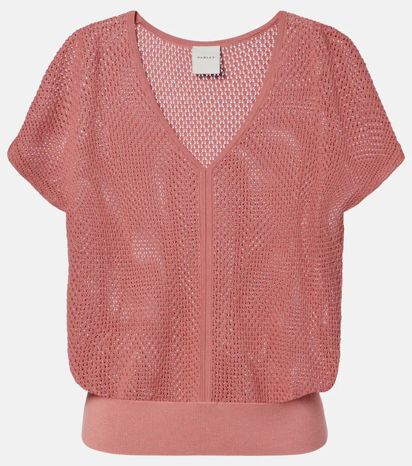  Varley Varley Ashford Open-knit Cotton Top 