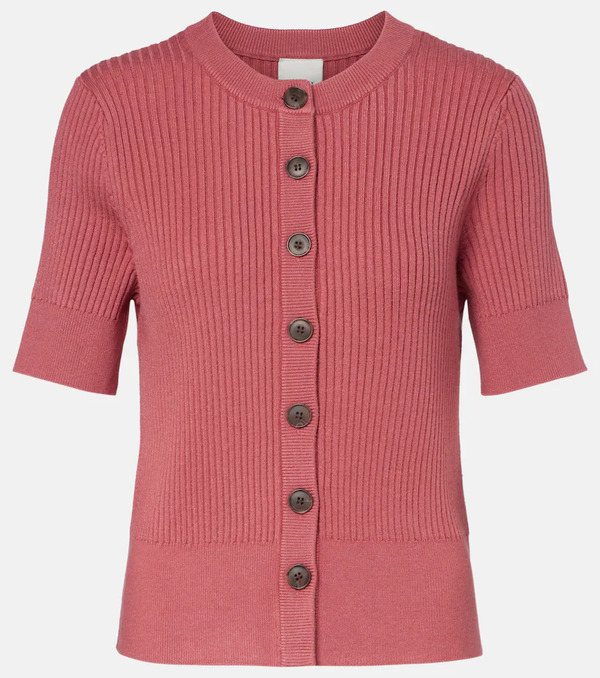  Varley Varley Micha Ribbed-knit Cardigan 