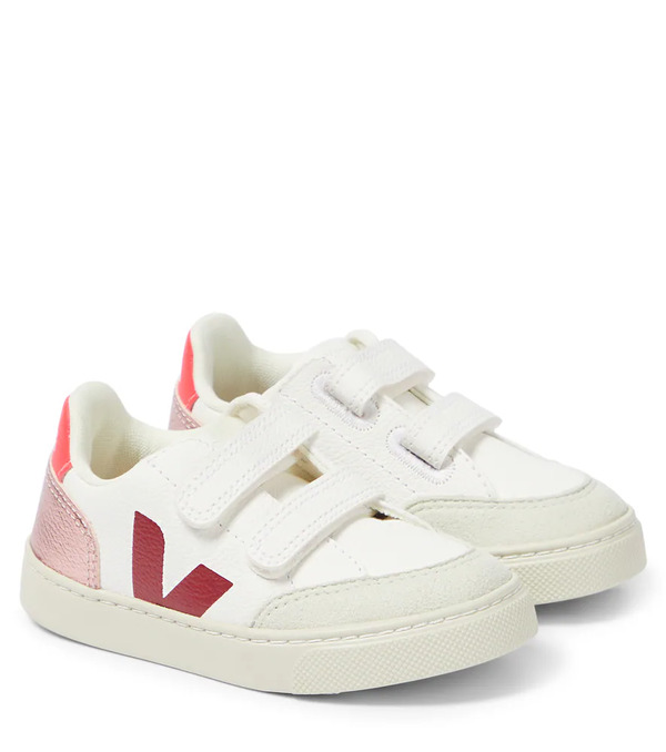  Veja Kids Veja Kids V-12 Leather Sneakers 