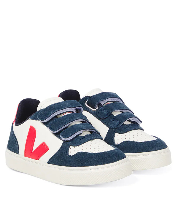  Veja Kids Veja Kids V-10 Leather Sneakers 