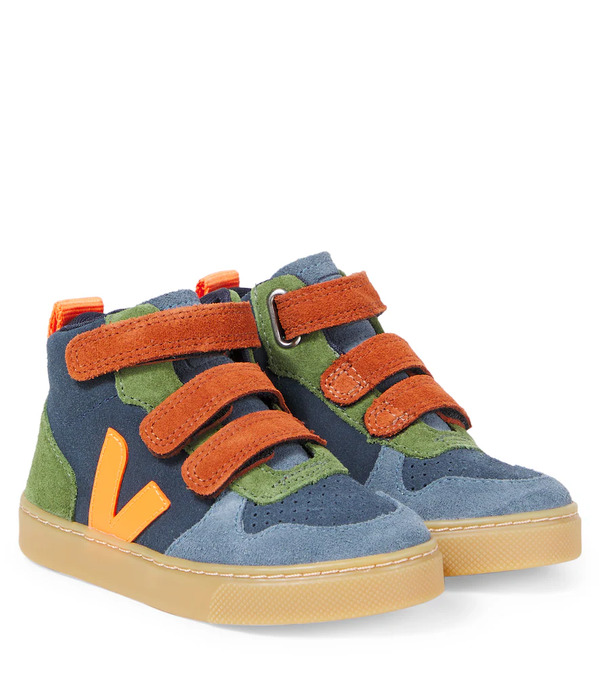  Veja Kids Veja Kids V-10 Suede High-top Sneakers 