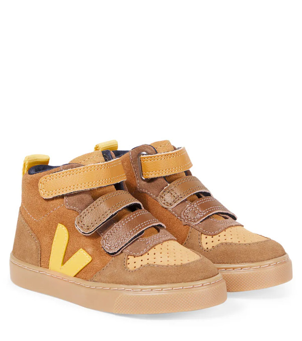  Veja Kids Veja Kids V-10 Suede High-top Sneakers 