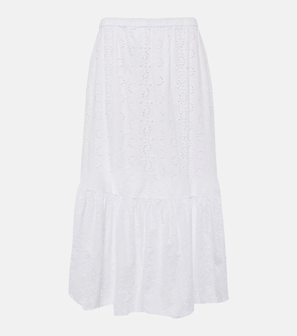  Velvet Velvet Amelia Cotton Midi Skirt 