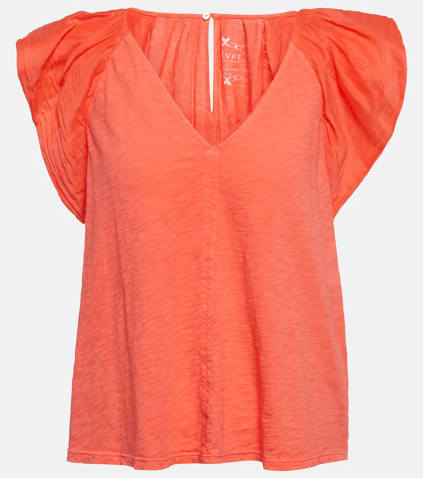  Velvet Velvet Carly Cotton Top 