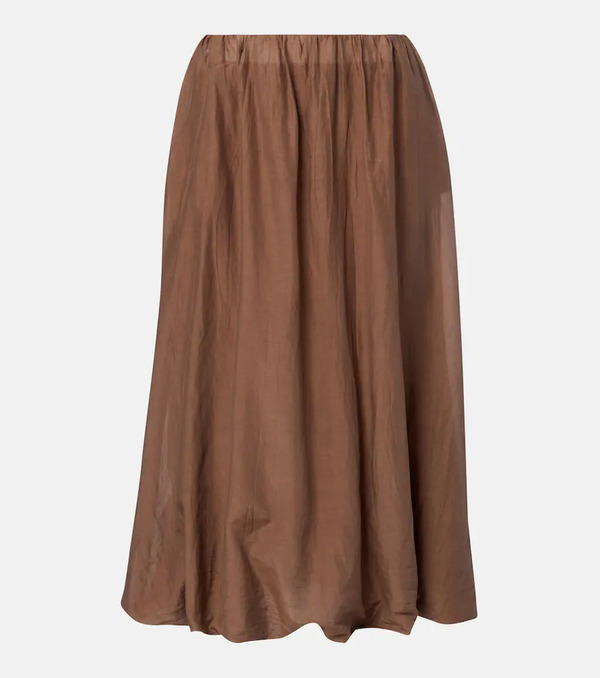  Velvet Velvet Ines Cotton And Silk Voile Maxi Skirt 