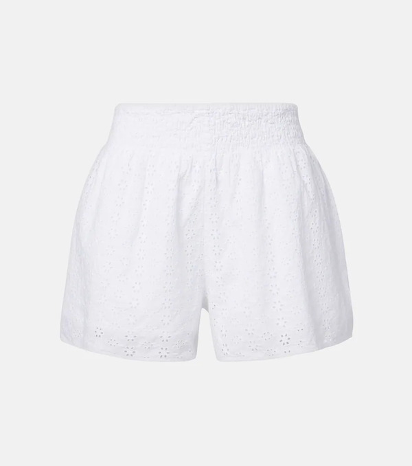  Velvet Velvet Iris Eyelet Cotton Shorts 