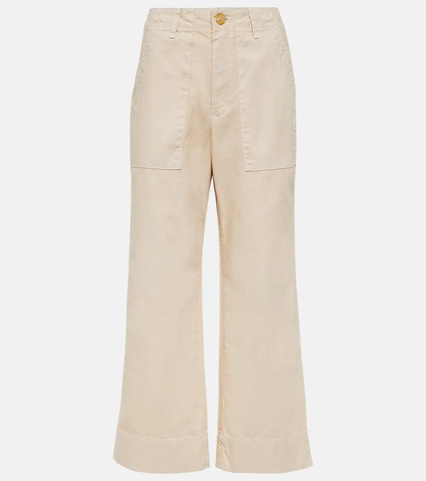  Velvet Velvet Mya Cropped Cotton Wide-leg Pants 