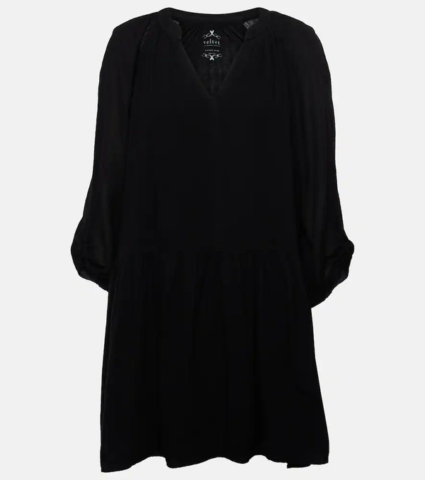  Velvet Velvet Sloan Cotton Minidress 