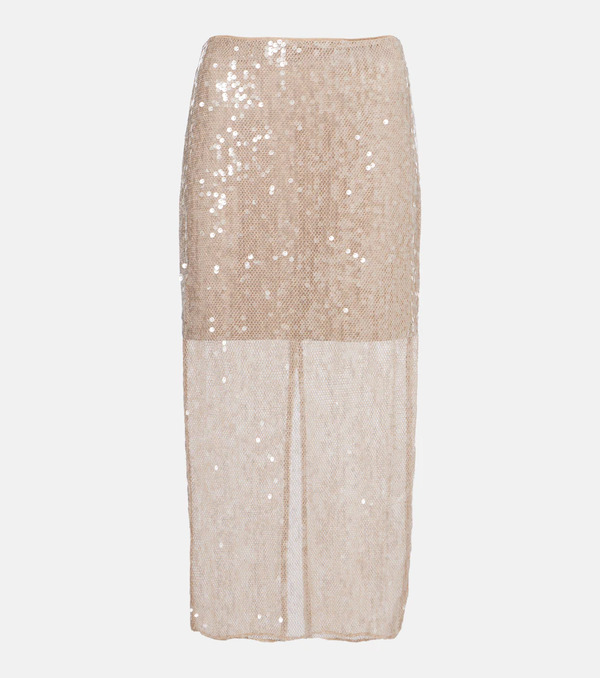  Veronica Beard Veronica Beard Allora Sequined Midi Skirt 