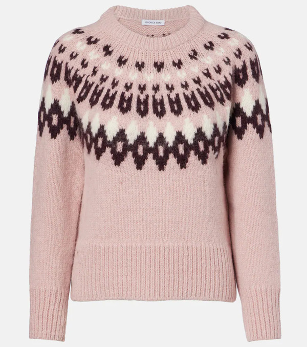  Veronica Beard Veronica Beard Anne Fair Isle Wool-blend Sweater 