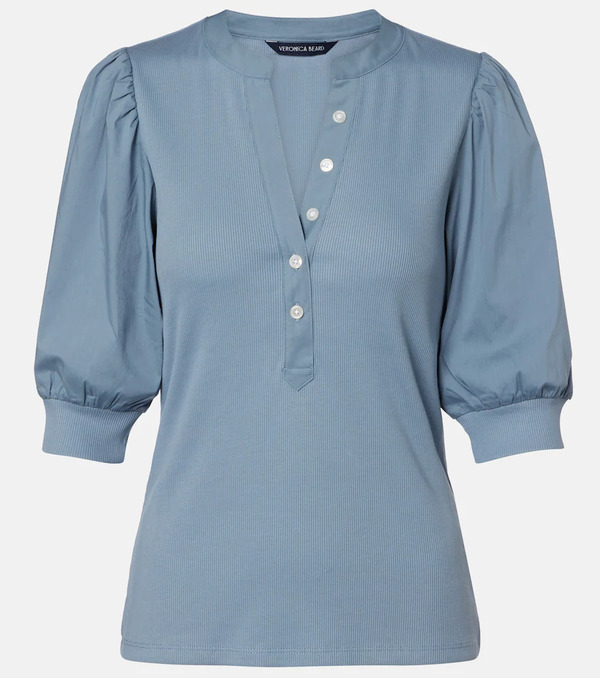  Veronica Beard Veronica Beard Coralee Cotton-blend Blouse 