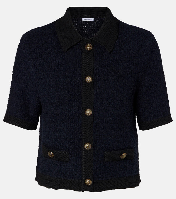  Veronica Beard Veronica Beard Cotton And Wool-blend Cardigan 