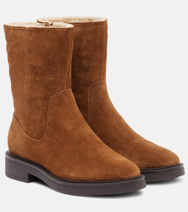  Veronica Beard Veronica Beard Creswell Suede Mid-calf Boots 