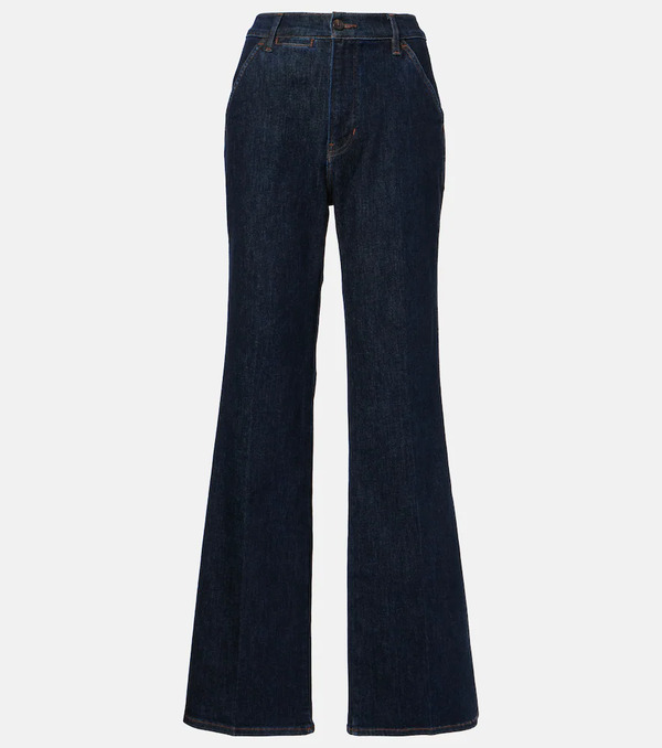  Veronica Beard Veronica Beard Crosbie High-rise Wide-leg Jeans 