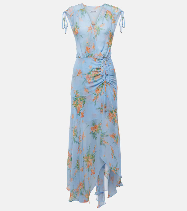  Veronica Beard Veronica Beard Dovima Floral Silk Maxi Dress 