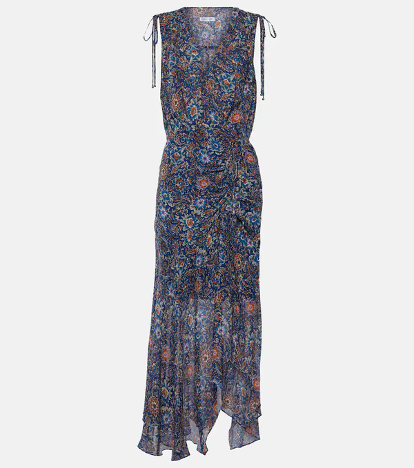  Veronica Beard Veronica Beard Dovima Floral Silk Midi Dress 