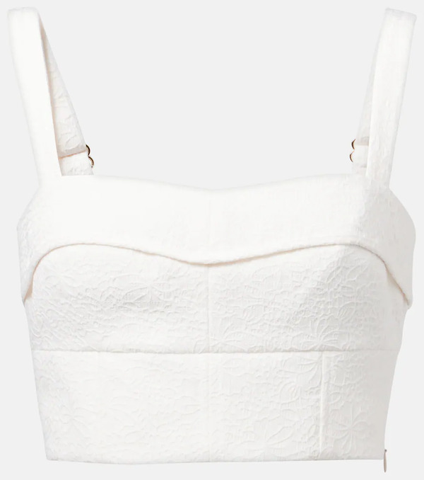  Veronica Beard Veronica Beard Faxon Jacquard Crop Top 