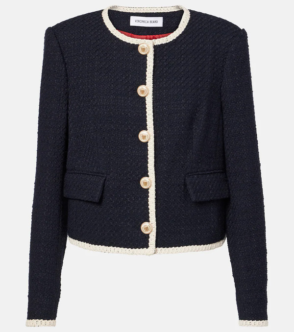  Veronica Beard Veronica Beard Mabel Cropped Tweed Jacket 