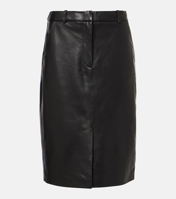  Veronica Beard Veronica Beard Maxine High-rise Leather Pencil Skirt 