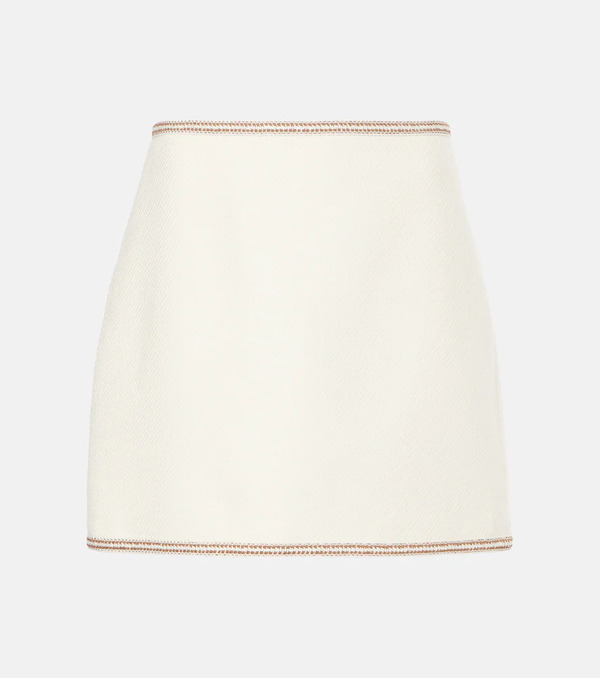  Veronica Beard Veronica Beard Ohemia Wool-blend Miniskirt 