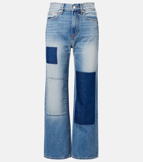  Veronica Beard Veronica Beard Patchwork Straight Jeans 