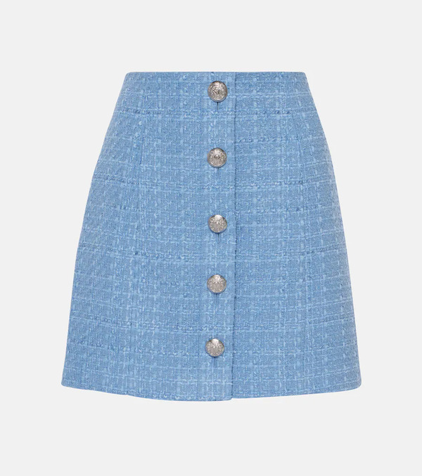  Veronica Beard Veronica Beard Rubra Cotton-blend Tweed Skirt 