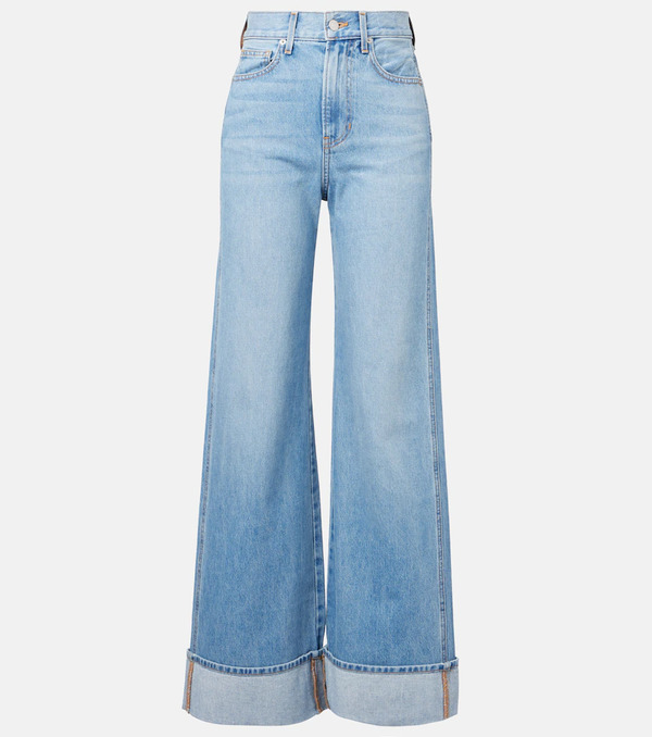  Veronica Beard Veronica Beard Taylor High-rise Wide-leg Jeans 