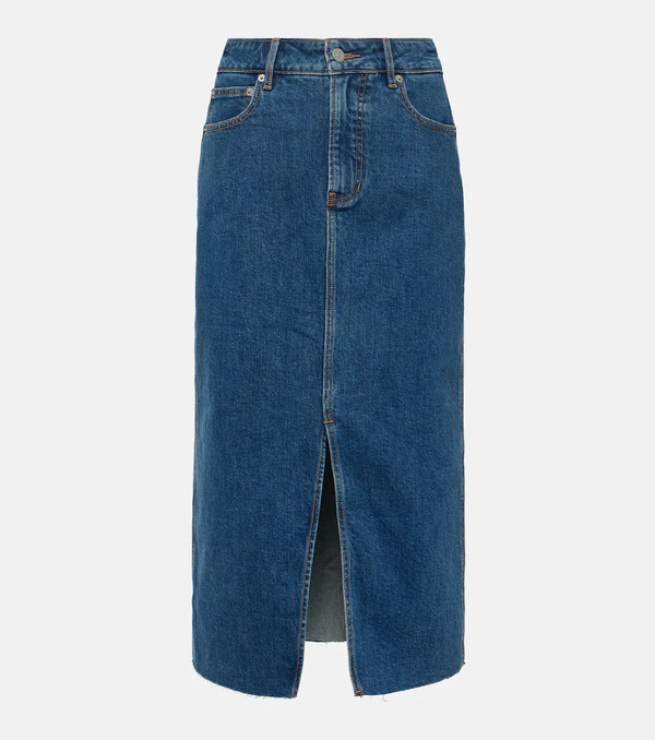  Veronica Beard Veronica Beard Victoria Denim Midi Skirt 