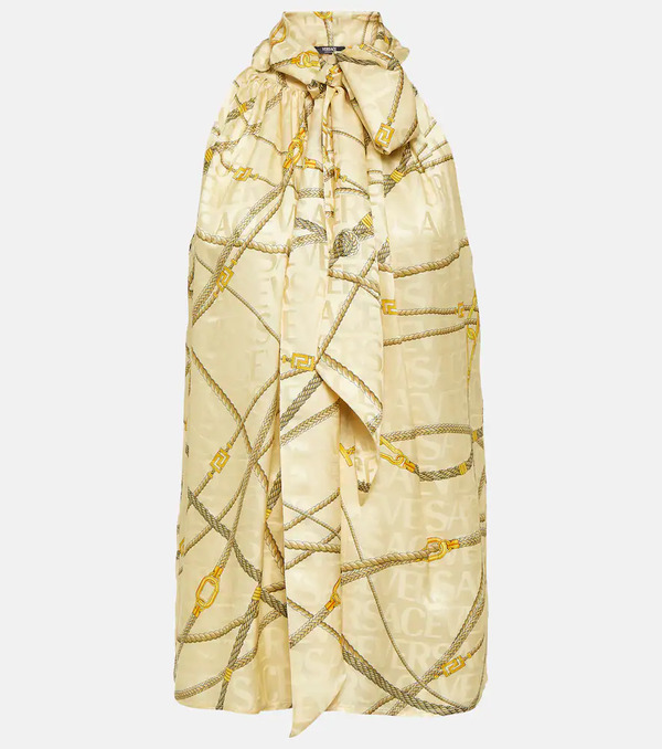  Versace Versace Bow-detail Top 