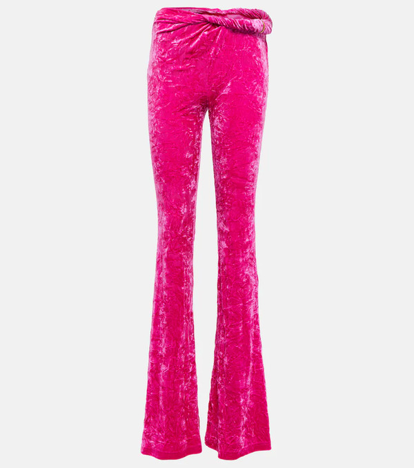  Versace Versace Flared Velvet Pants 