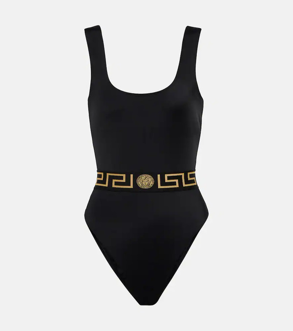  Versace Versace Greca Printed Swimsuit 
