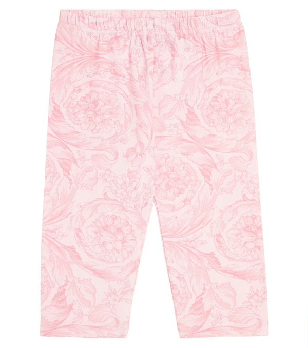  Versace Kids Versace Kids Baby Barocco Cotton-blend Leggings 