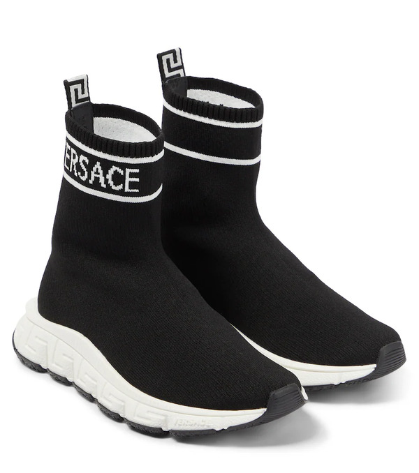  Versace Kids Versace Kids Logo Sock Sneakers 
