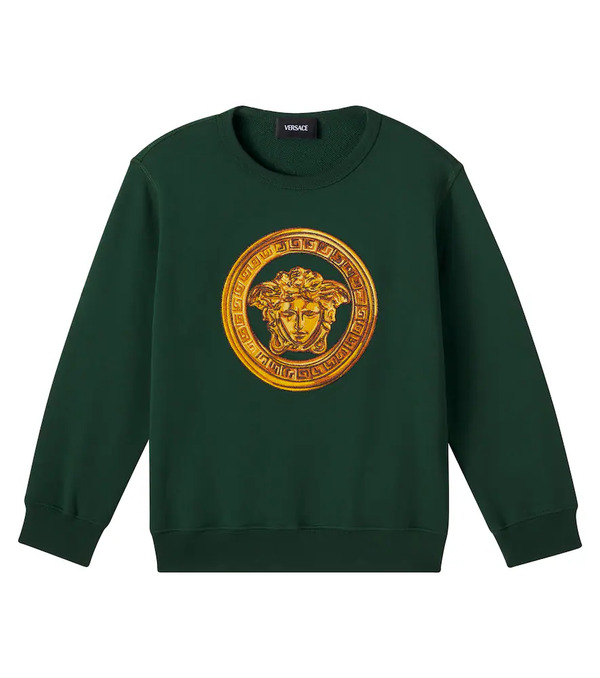  Versace Kids Versace Kids Medusa Cotton Jersey Sweatshirt 