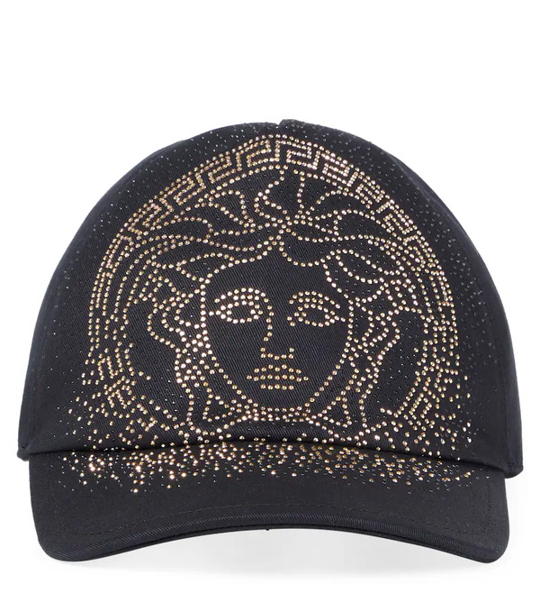  Versace Kids Versace Kids Medusa Embellished Cotton Baseball Cap 