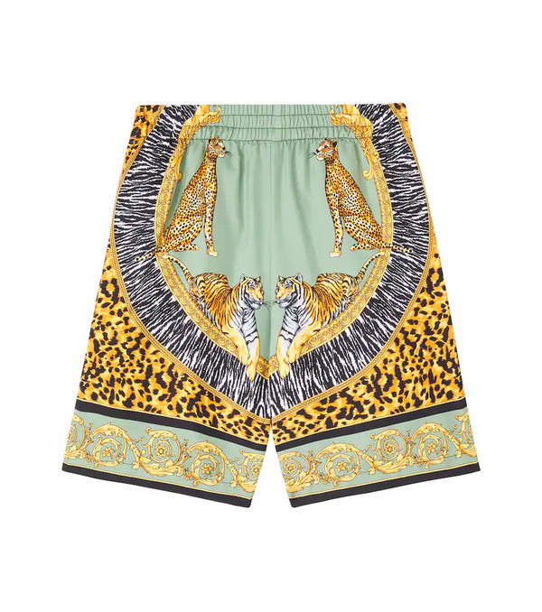  Versace Kids Versace Kids Wild Cats Silk Shorts 