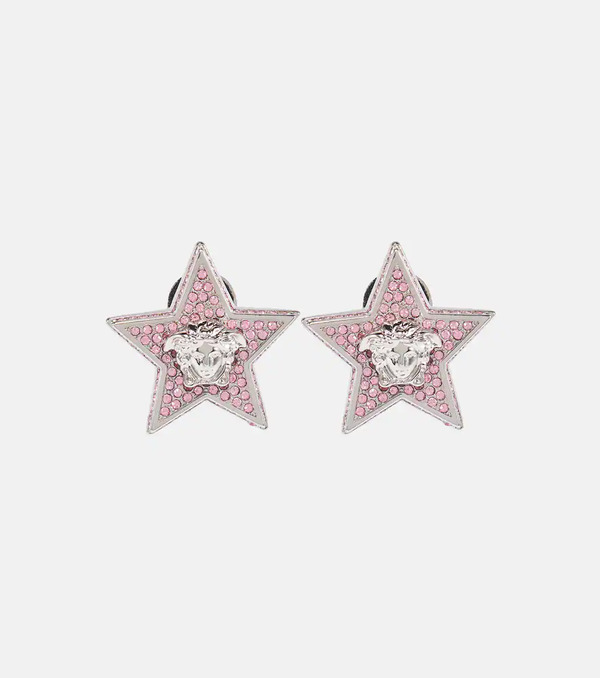  Versace Versace Medusa Embellished Earrings 