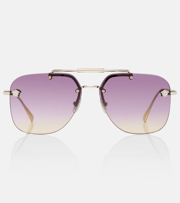  Versace Versace Medusa Light Aviator Sunglasses 