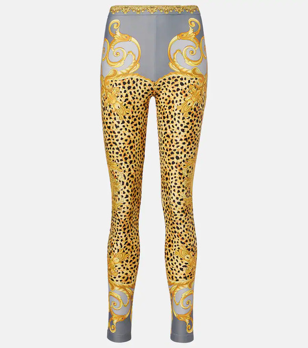  Versace Versace Printed Jersey Leggings 