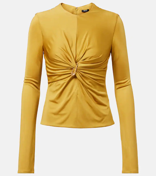  Versace Versace Safety Pin Jersey Top 