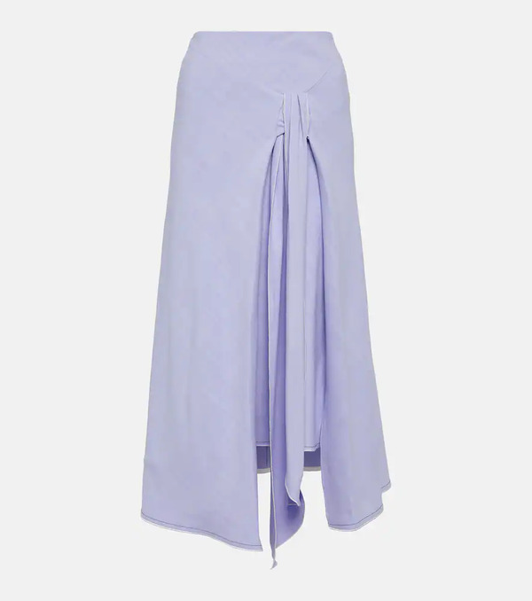  Victoria Beckham Victoria Beckham Asymmetric Tie-dyed Maxi Skirt 