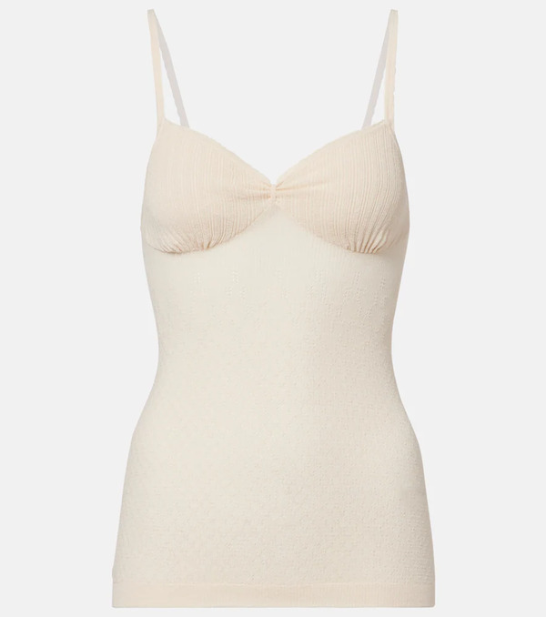  Victoria Beckham Victoria Beckham Cami Cotton-blend Top 